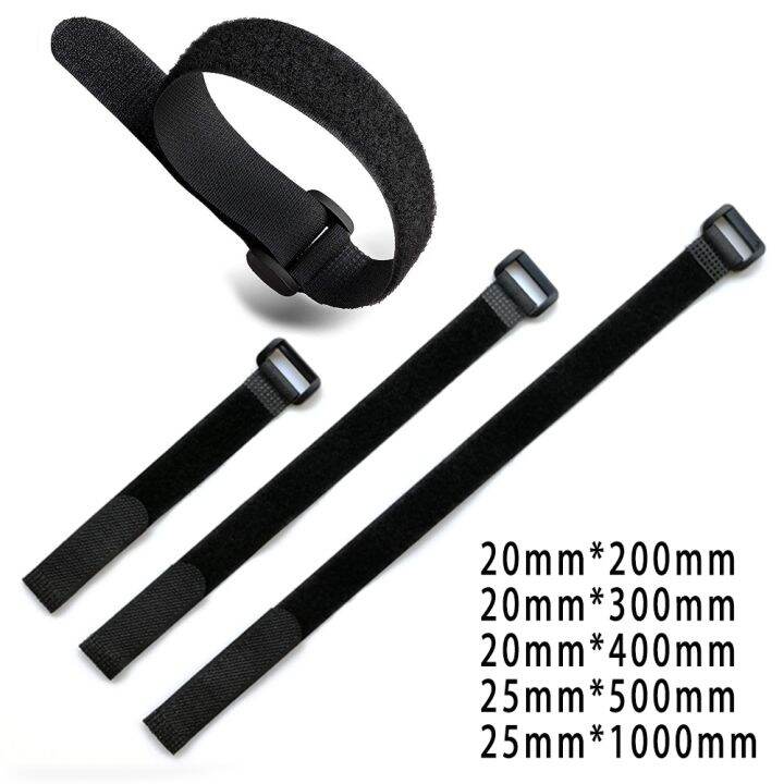 10PSC reusable nylon reverse buckle Velcro selfadhesive cable tie Velcro cable tie sticky