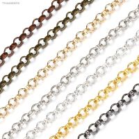 ✾◆ 2 Meters Copper Link Chain for Needlework Jewelry Making Silver Plated Necklace Bracelet Materials Handmade Chain DIY Findings