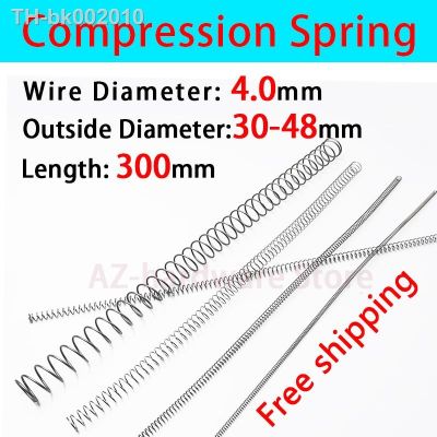 ⊙ Compressed Spring Pressure Spring Wire Diameter 4.0mm Outer Diameter 30mm-48mm Length 300mm Release Spring Return Spring 1 Pcs