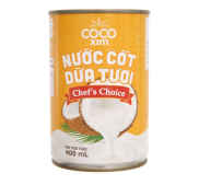 Nước cốt dừa tươi chef s choice Cocoxim lon 400ml