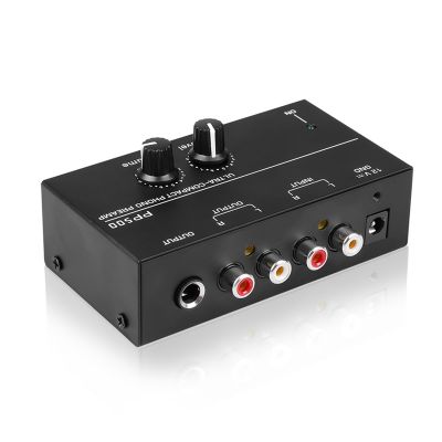 Ultra-Compact Phono Preamp PP500 with Bass Treble Balance Volume Adjustment Pre-Amp Turntable Preamplificador