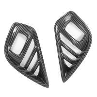 1 Pair Fog Light Cover Foglight Bezel Decoration Frame Car ABS Carbon Fiber for Toyota Highlander 2020 2021