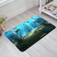 Underwater World Entrance Doormat Non-slip Kitchen Mat Carpet Living Room Welcome Home Hallway Rugs Bathroom Bath Door Mats