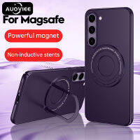 AUOVIEE ขาตั้งแหวนเคลือบสำหรับเคสชาร์จไร้สายแม่เหล็ก Magsafe สำหรับ Samsung Galaxy S23 Plus S23ฝาครอบเกราะกันกระแทกเป็นพิเศษ