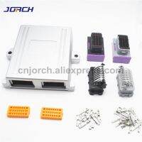 HVJ-1set 24pin/48pin Ecu Shell Aluminum Box With Auto Connector Plug Car On-board Controller Panel Circuit Board Connectors