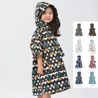 ⊕✴ Fashion KIDS bathrobe beach hoodie towel swimming changing hooded cloak water absorption quick-drying clothes for boys and girls towel clothes bath towel