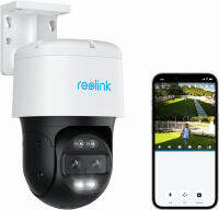 REOLINK PTZ Security Camera System 4K, IP PoE 360 Camera with Dual-Lens, Auto 6X Hybrid Zoomed Tracking, 355 Pan &amp; 90 Tilt, Outdoor Surveillance, AI Detection, Trackmix PoE