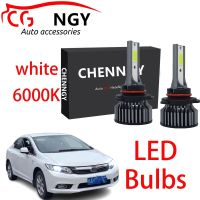 หลอดไฟหน้า LED 9V-24V 6000K สีขาว สําหรับ Honda Civic FB 2011-2015 2 ชิ้น รับประกัน 10 เดือน