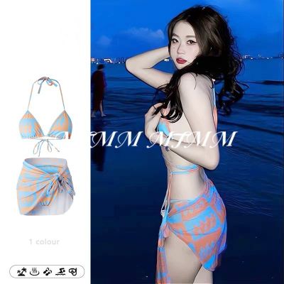 MTMM  บิกินี่ ชุดไปทะเล INS style sexy split swimsuit vintage babes bikini swimsuit woman MTM1098