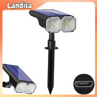 5v 1.8w Led Solar Lawn Lights Outdoor Waterproof Landscape Spotlights For Villa Yard Garden Decoration