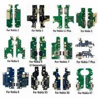 USB Charging For Nokia 5.1 Plus 2.1 6 7 7.1 8.1 Charger Dock Port Board With Microphone Mic Flex Cable Cellphone Part