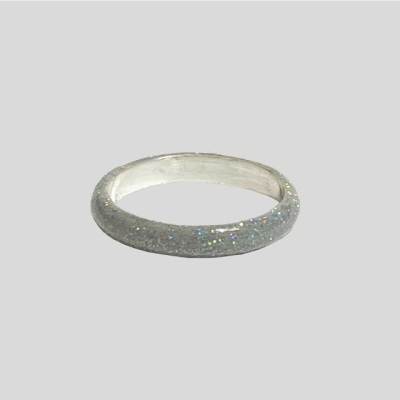 Plain Round Ring - Diamond Dust