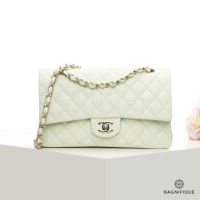 CHANEL CLASSIC 10_ GREEN MINT CAVIAR GHW