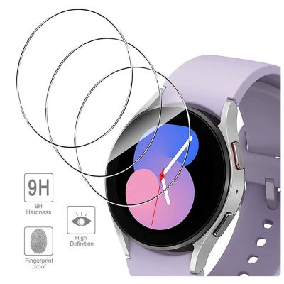 3-12Pcs Tempered Glass Protective Film For Samsung Galaxy Watch 5 44mm 40mm Clear Protector Film for Galaxy Watch 5 Pro 45mm Screen Protectors