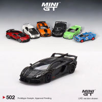 MINI GT 1:64รุ่นรถ Lambor LB-Silhouette WORKS GT EVO Alloy Sport Vehicle - Matte Black #502 RHD