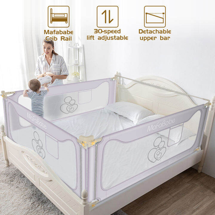 Mafababe Lifting Baby Safety Bed guard Bed Rail Anti-fall Anti ...