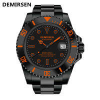 Demirsen แบรนด์หรูอัตโนมัตินาฬิกากีฬาสแตนเลสกันน้ำ Sapphire Glass Luminous Mechanical Men Wristwatchhot