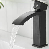 Useflexible matt black single handle ss stainless steel bathroom water tap bathroom basin faucets