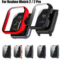 เคส PC + กระจกนิรภัยสำหรับ Realme Watch 2/2 Pro สมาร์ทวอทช์ฝาครอบป้องกันสำหรับ Realme Watch 2 Pro เคสกันกระแทก