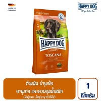 Happy Dog Toscana สุนัขโตพันธุ์กลาง - ใหญ่ สูตรเนื้อเป็ดและปลาแซลมอน 1 กิโลกรัม