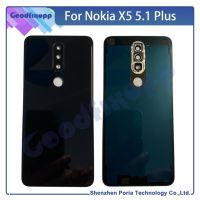 สำหรับ Nokia X5 5.1 Plus ของฝาครอบด้านหลังของประตูหลังของเลนส์กล้องถ่ายรูปฝาหลังเคสโทรศัพท์