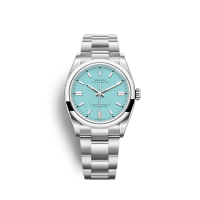 นาฬิกาข้อมือ Rolex Oyster Perpetual (OP) 31,36,41mm. สีTurquoise Blue Dial (Top Swiss) (สินค้าพร้อมกล่อง) (ขอดูรูปเพิ่มเติมได้ที่ช่องแชทค่ะ)