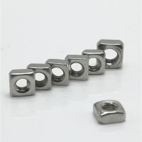 5pcs 10pcs 20pcs 50Pcs DIN557 M3 M4 M5 M6 M8 304 Stainless Steel Square Nuts Nails Screws Fasteners