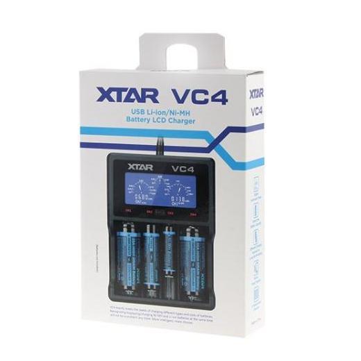 xtar-เครื่องชาร์จเปล่า-vc4-usb-ของแท้-จอดิจิตอล