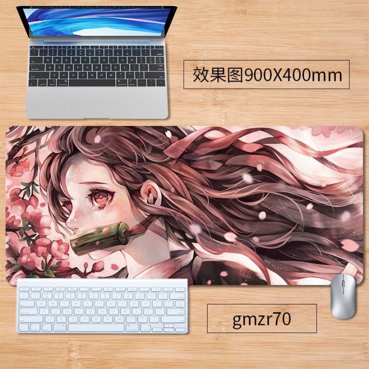 demon-slayer-mouse-pad-anime-oversized-gaming-desktop-keyboard-office-computer-desk-seaming-customization