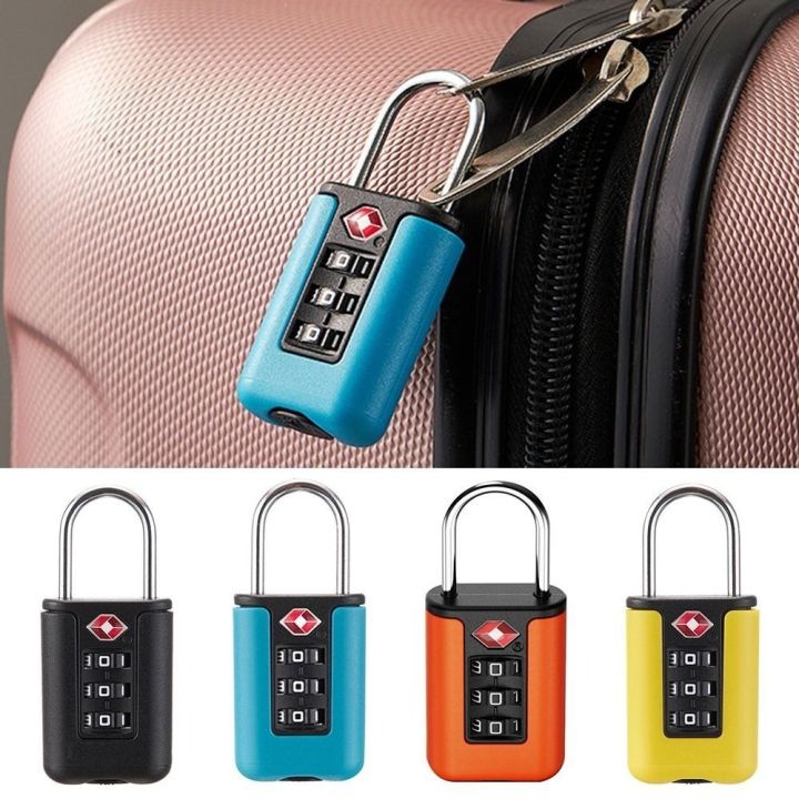 กุญแจคล้องกระเป๋ากุญแจคล้องกระเป๋าแบบสีตัดกันที่ได้รับการยอมรับจาก-tsa-ได้รับการรับรองจาก-tsa-ล็อคกระเป๋าเดินทางเปลี่ยนรหัสผ่านได้กุญแจคล้องกระเป๋าล็อครหัสศุลกากรสำหรับกระเป๋าเดินทาง