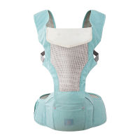 Breathable Baby Carrier with Hip Seat Lumbar Support Waist Stool for Newborn Infants Toddlers Comfortable Baby Backpack Carrier