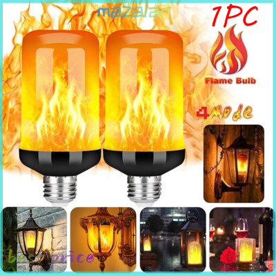 mazalan 1PC LED Flame Effect หลอดไฟ E27จำลอง Nature flicker Lamp Decor