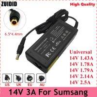 14V 3A 6.5X4.5มม.AC Adapter แหล่งจ่ายไฟสำหรับ Samsung LCD Monitor BX2235 S22A100N S19A100N S22A200B S22A300B S23A300B 1.78/1.79a