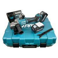 MAKITA รุ่น GA037GT201 เครื่องเจียร์ ไร้สาย 7" (180 มม.) สวิตซ์บีบล่าง BL,AFT,AWS,BRAKE,XPT (XGT 40Vmax) (BL4050Fx2,DC40RA + Plastic Box)