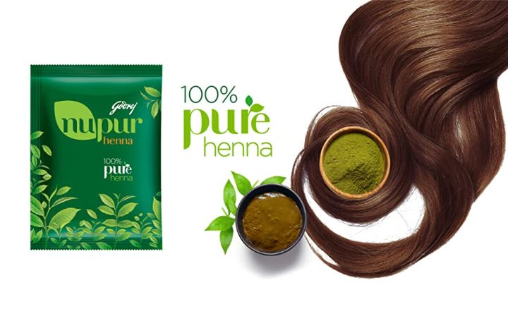 Godrej Nupur heena Mehendi Powder 9 Herbs Blend, 150-gram