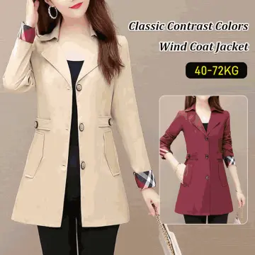 Wind hot sale coat women