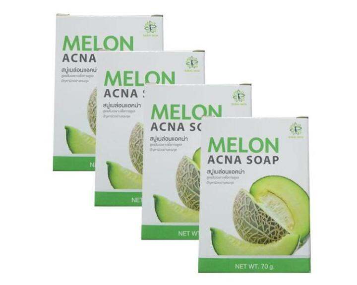 สบู่เมล่อน-melon-acna-soap-70-กรัม-7-ก้อน