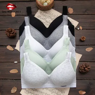 New Fashion Simple Cotton Girl Brassiere Outdoors Training Bras Girls  Camisole Without Steel Ring Comfortable Underwear
