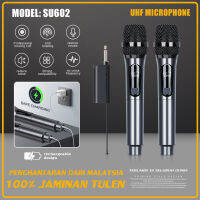 [รุ่นชาร์จที่อัปเกรดแล้ว] ไมโครโฟนไร้สายSU602 UHF การชาร์จ5V ปลั๊กแบตเตอรี่แบบชาร์จไฟได้ฟรีและ Pl