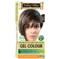 ผลิตภัณฑ์ปิดผมขาว ?INDUS VALLEY DAMAGE FREE GEL COLOUR?  สี MEDIUM BROWN (น้ำตาลกลาง) ผงสมุนไพรออร์แกนิค 100%