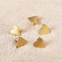 Pure Brass Single Hole Children Handles for Drawers Exquisite Peach Heart Shape Childrens Room Decoration Gold Handle