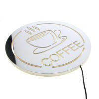 Coffee Station LED Lighting Sign Wall Mirror Java Kitchen Decor Wall Art Cafe House Light Up Business Open Sign Gift For Barista