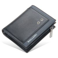 Vintage Wallet Men With Coin Pocket Short Wallets Small Zipper Walet With Card Holders Man Purse Money Clips Money Bag