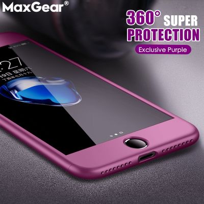 「Enjoy electronic」 360 Full Body Cover Protective Phone Case Glass For iPhone 11 Pro Max XS X XR 7 8 Plus 6 6S 5 5S SE 2 2020 Hard Shockproof Cover