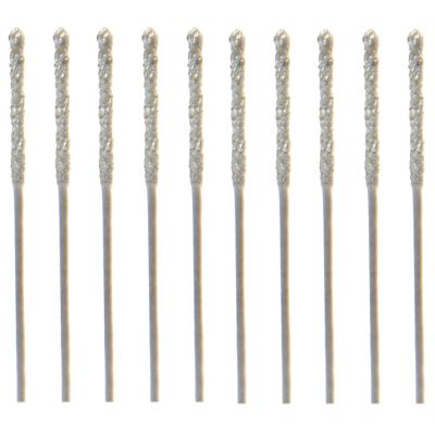 20Pcs 0.8mm Diamond Coated Tipped Tip Twist Drill Bit for Glass Jewelry Stone Tile