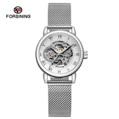 Reloj Mujer FORSINING Fashion Woman Watch Mechanical Automatic Movement Wristwatch Mesh strap Band Female Mechanical Watch Hot