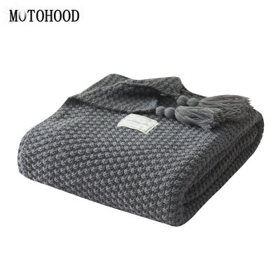 MOTOHOOD Baby Blanket Knitted Newborn Blankets Soft Stroller Wrap Infant Ball Swaddle Kids Bedding Stuff For Monthly Toddler