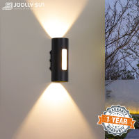 Joollysun Outdoor Lighting Waterproof Exterior Wall Sconce Yard Corrid Garden Decoration LED Modern Lamp for Balcony Porch Patio