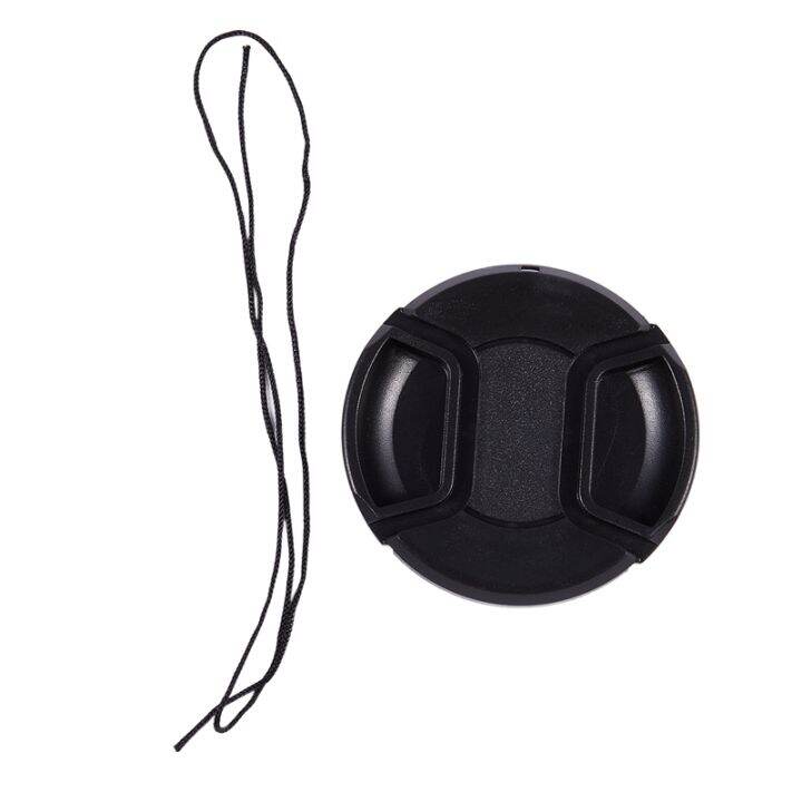 black-62mm-center-pinch-design-front-lens-cap-cover
