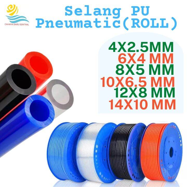 Selang Angin Pneumatic Pu Hose Pu Polyurethane Per Roll Lazada